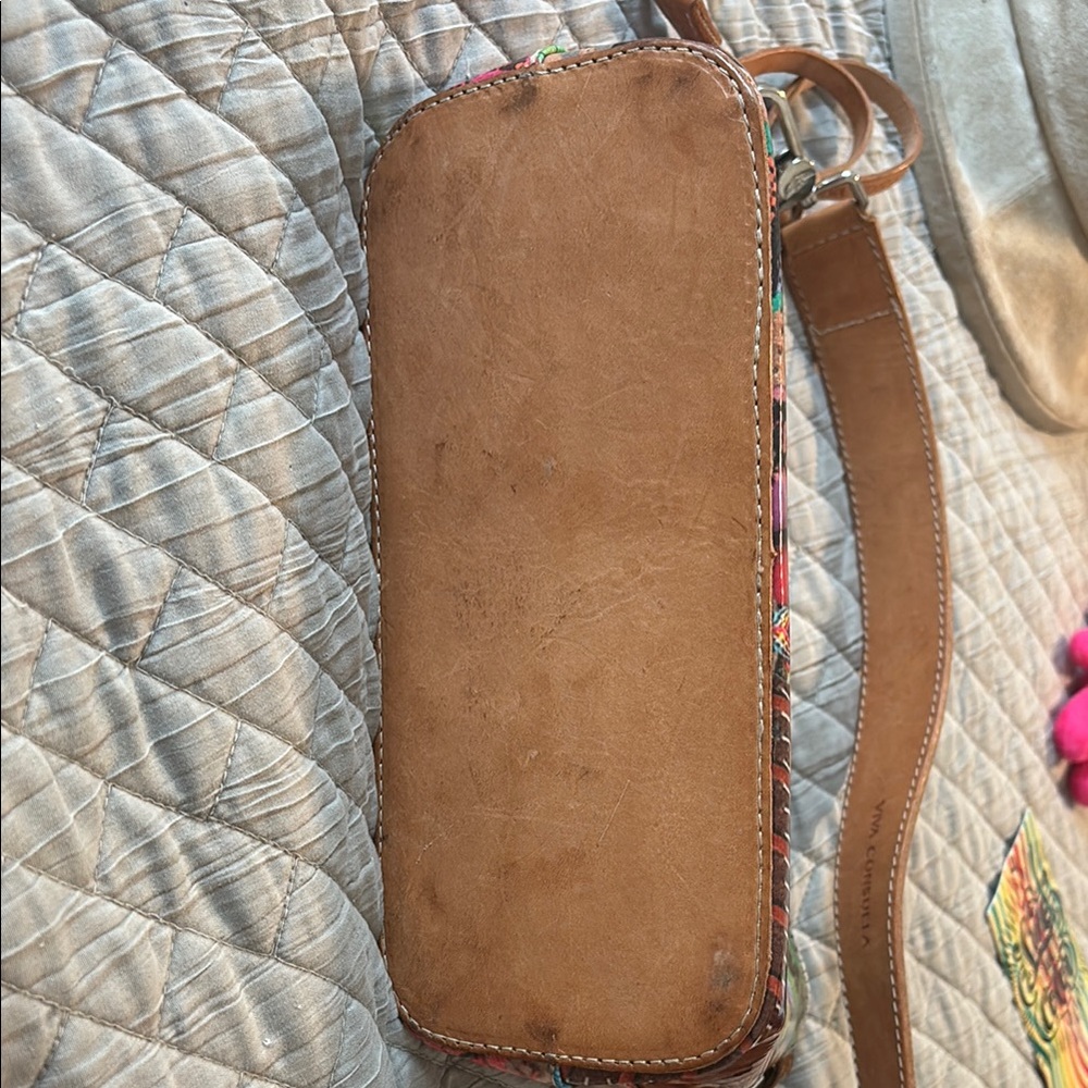 Retired Consuela Legacy Patches leather bottom shoulder bag - Picture 2 of 5